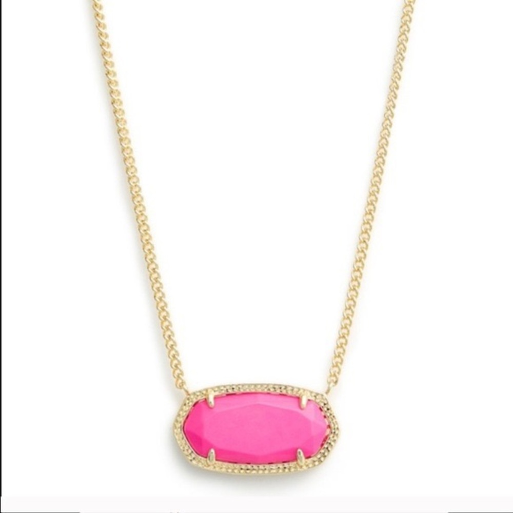 Kendra Scott Elisa Pendant Necklace in Pink!